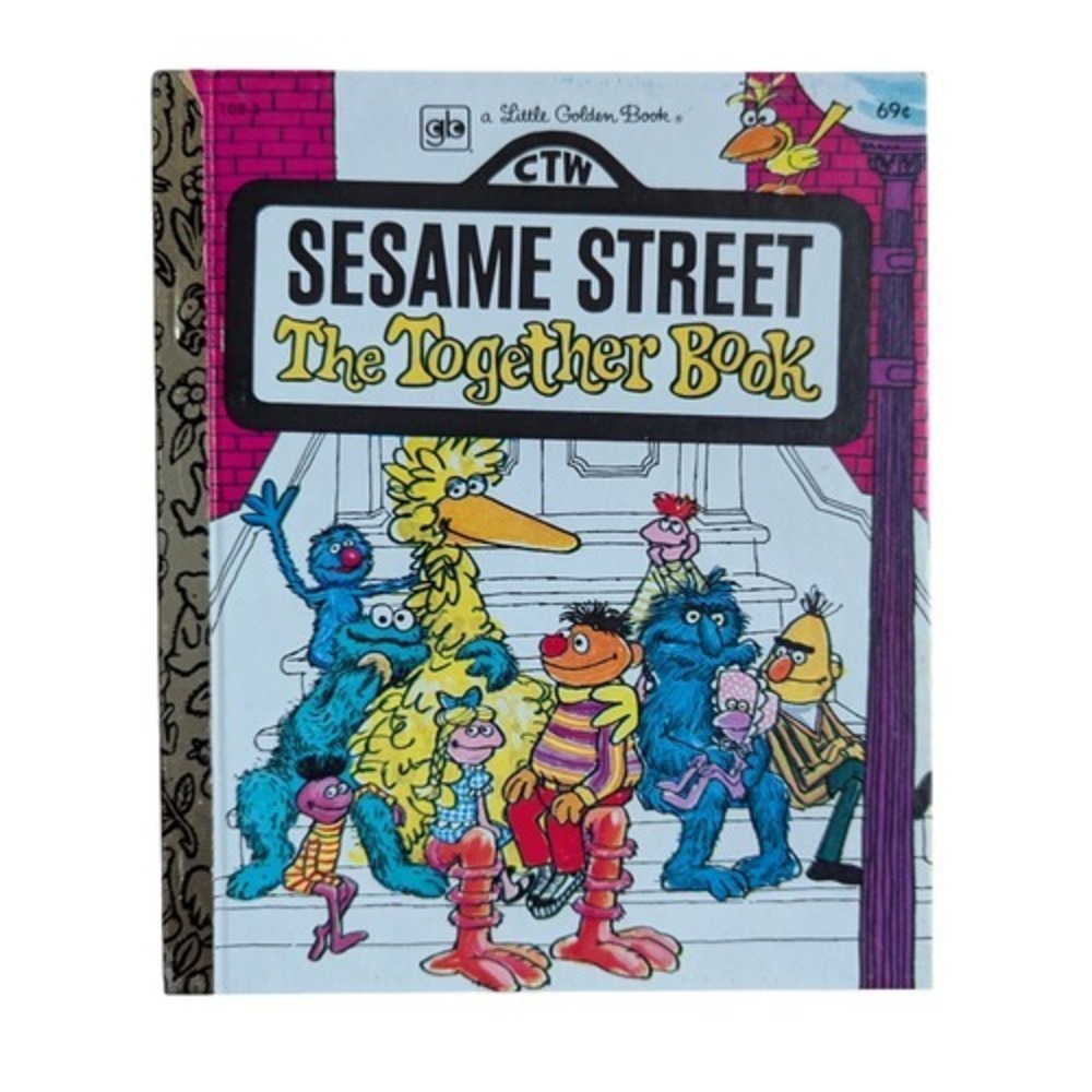 1971 A Little Golden Book Sesame Street The Together Book - HC